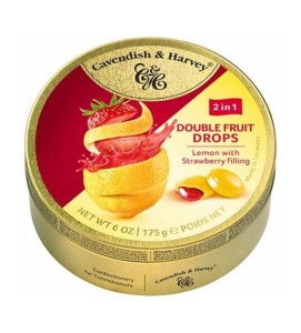 C&H Double Fruits Lemon Strawberry Dropsy 175g