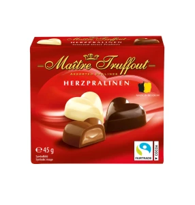 Mini-belgijskie praliny sercowe 45g