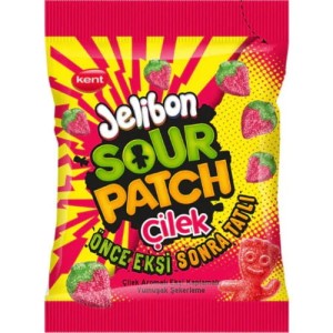 Kent Jelibon Sour Truskawka 160g