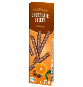 Pałeczki czekoladowe pomarańczowe 75g