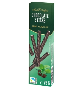 Paluszki czekoladowe z miętą 75g
