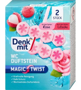 Denkmit WC Duftstein Rose 2szt 96g
