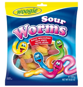Kwaśne robaki 250g