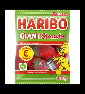 Haribo Giant Strawbs 160g