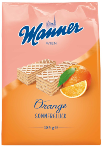 Manner Orange Sommergluck 185g
